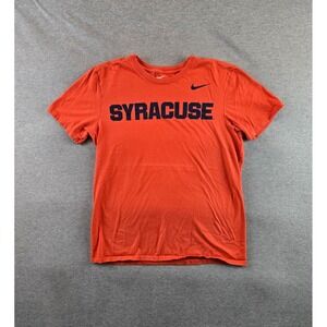 Syracuse Orange Nike T Shirt Mens M Orange Tee Short Sleeve Graphic Spellout